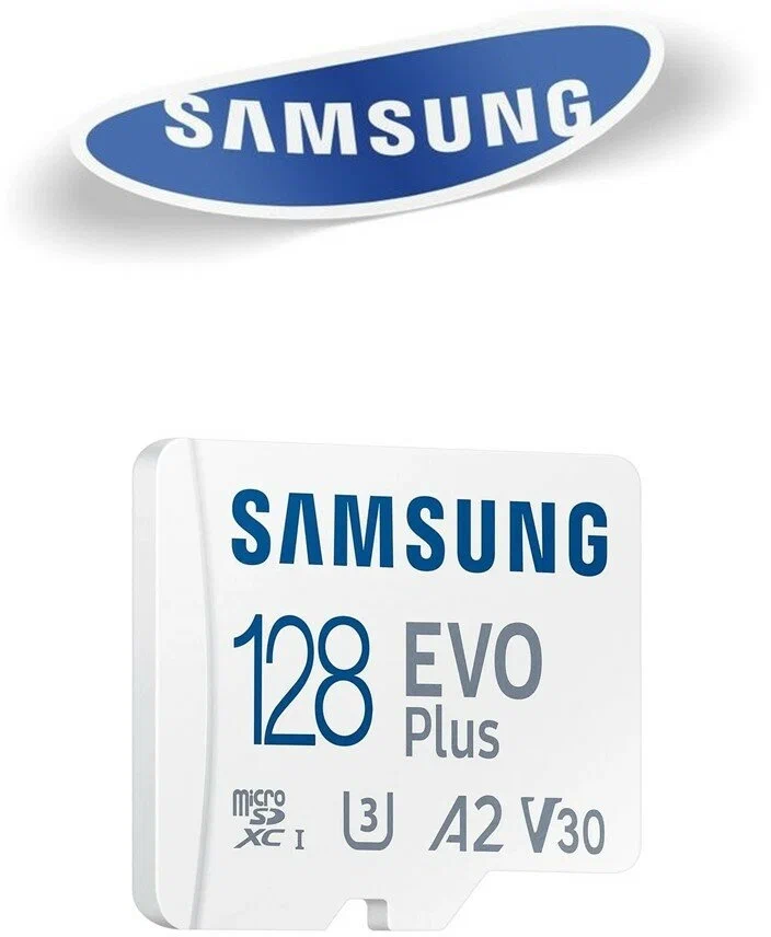 Карта памяти Samsung microSDXC 128 ГБ Class 10, V30, A2, UHS-I U3, R 130 МБ/с, адаптер на SD