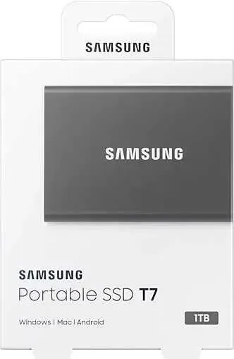 Портативный SSD USB 3.2 T7 1ТБ MU-PC1T0H (Серый)