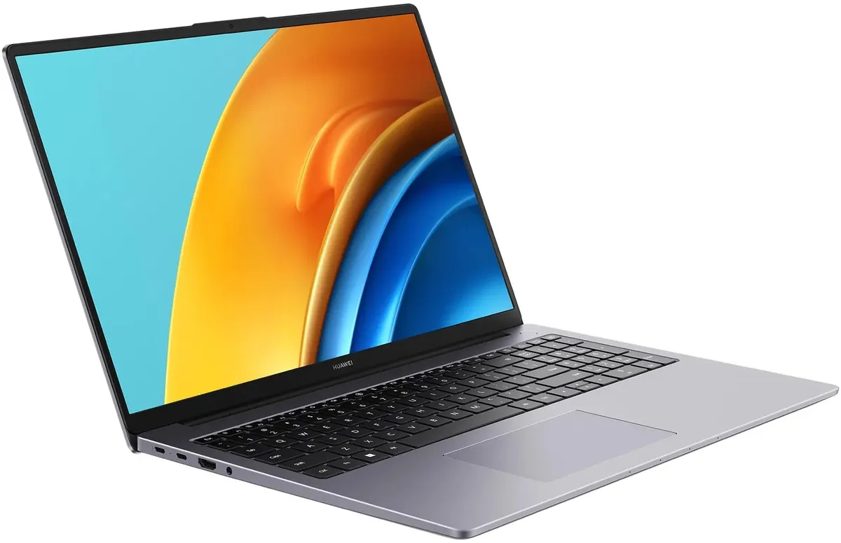 Ноутбук Huawei MateBook D 16 RLEFG-W7611, 16", IPS, Intel Core i7 13700H 2.4ГГц, 14-ядерный, 16ГБ LPDDR4x, 1ТБ SSD, Intel Iris Xe graphics, Темно-Серый