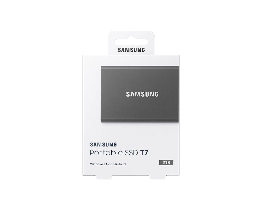Портативный SSD USB 3.2 T7 2TB MU-PC2T0H (Серый)