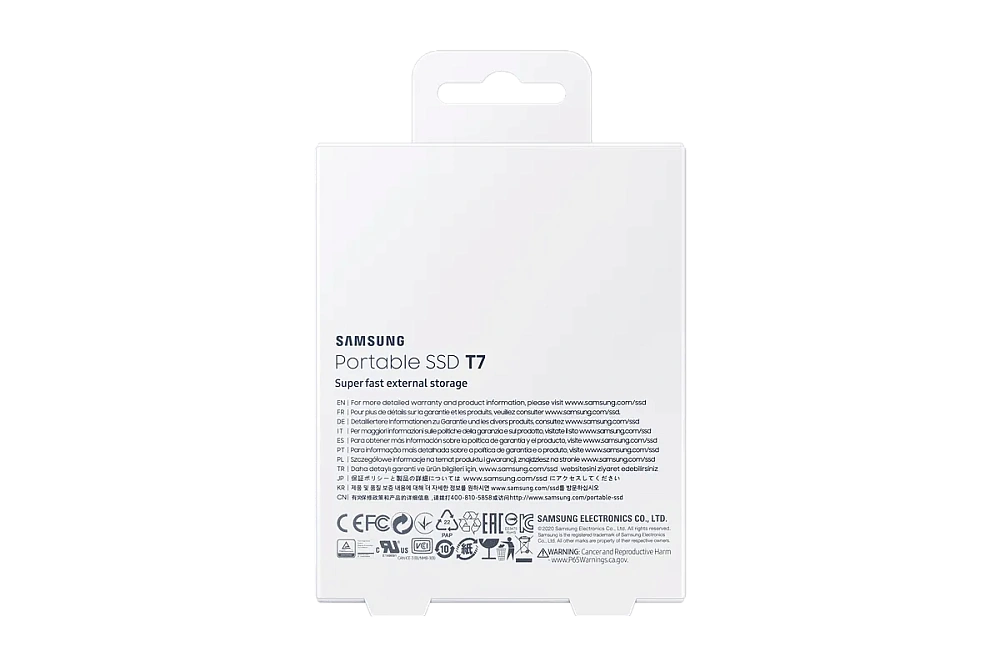 Портативный SSD USB 3.2 T7 2TB MU-PC2T0H (Красный)