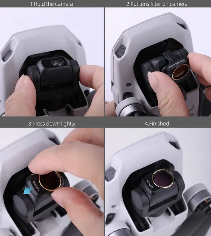 Фильтры для квадрокоптера Dji Mavic Mini, Mini 2. MIX 4в1. 4 шт.