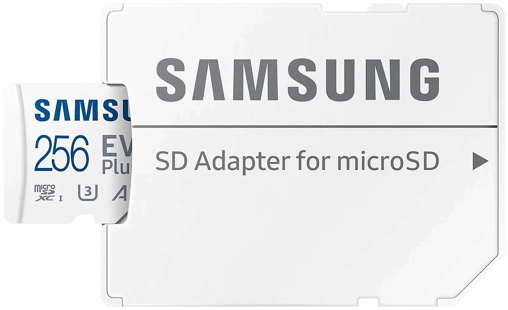 Карта памяти Samsung microSDXC 256 ГБ Class 10, V30, A2, UHS-I U3, R 130 МБ/с, адаптер на SD, 1 шт.