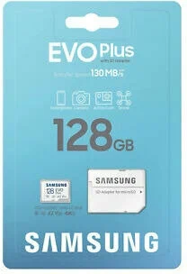 Карта памяти Samsung microSDXC 128 ГБ Class 10, V30, A2, UHS-I U3, R 130 МБ/с, адаптер на SD