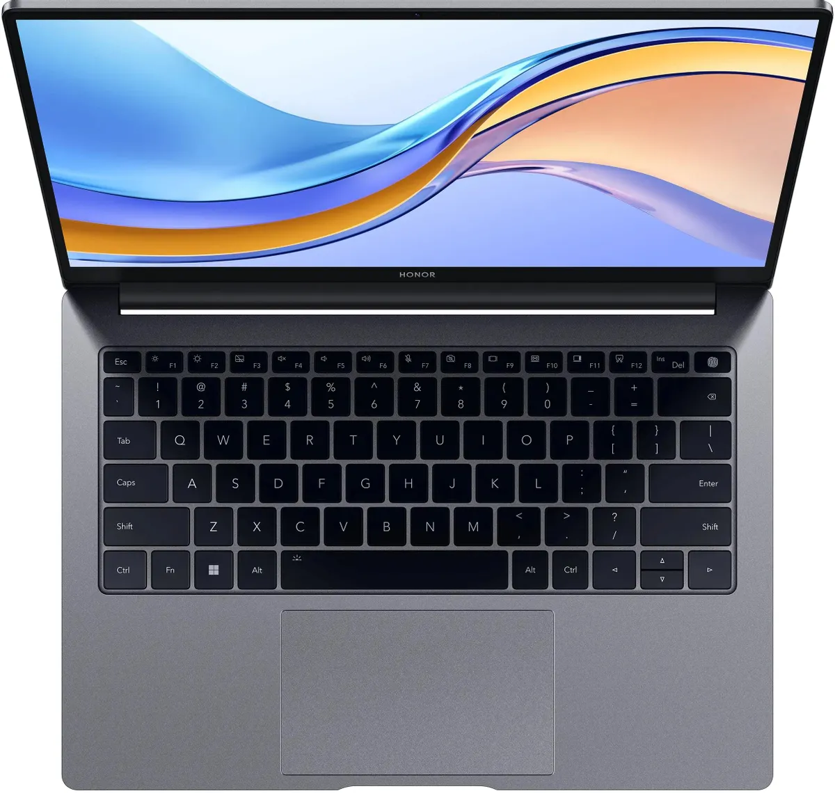 Ультрабук Honor MagicBook X14, 14",FRI-F56, IPS, Intel Core i5 12450H 2ГГц, 8-ядерный, 16ГБ LPDDR4x, 512ГБ SSD, Intel UHD Graphics, серый
