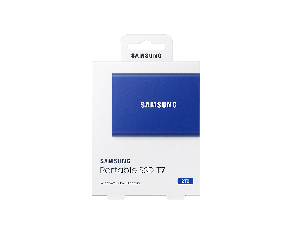 Портативный SSD USB 3.2 T7 2TB MU-PC2T0H (Синий)